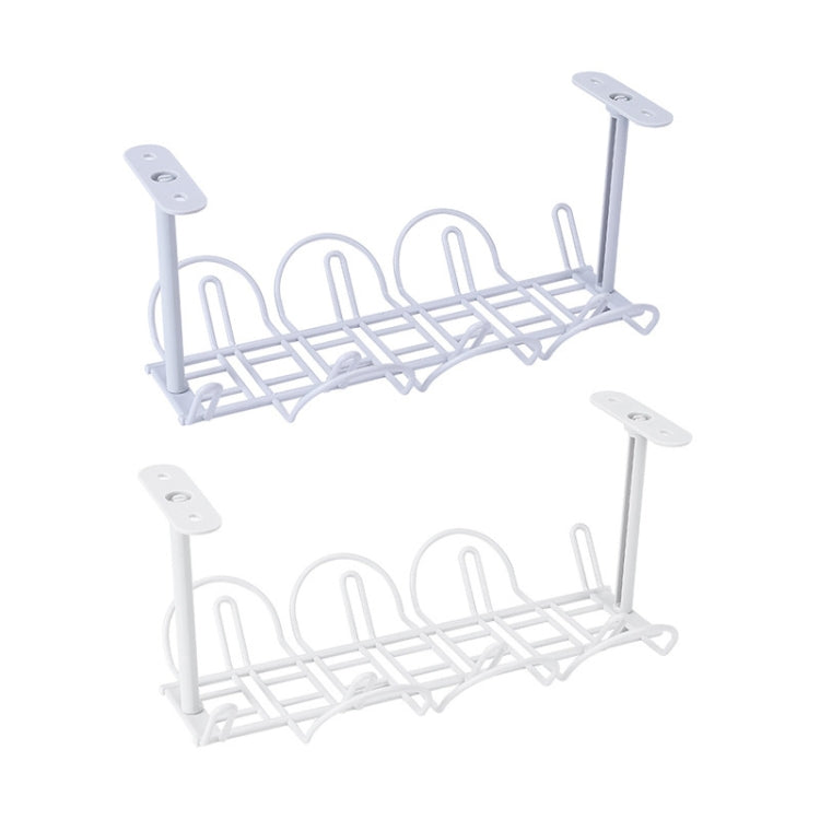 Cable Wire Rack Table Bottom Hanging Basket Shelf Organizing Plug-in Cable Board Storage Rack