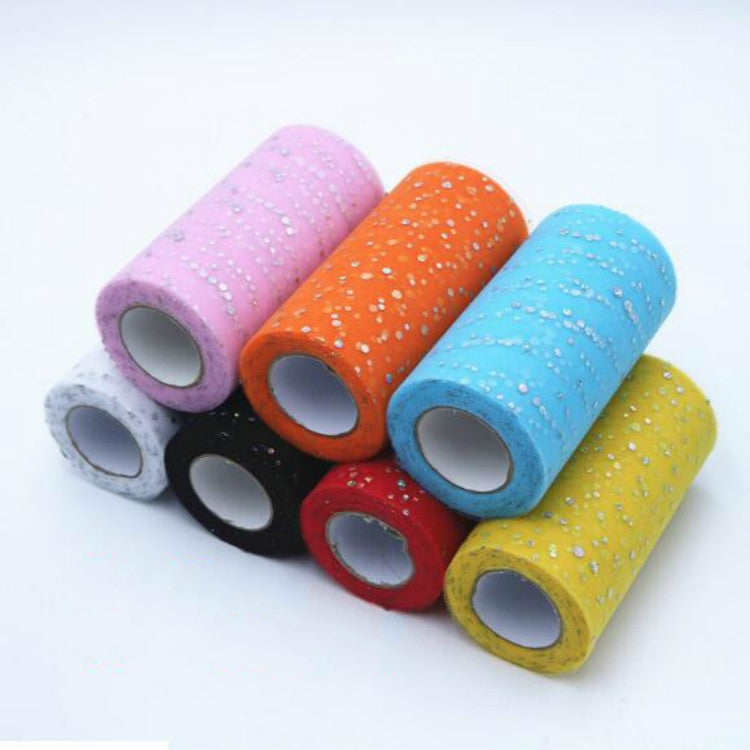 Tulle Roll 25 Yards 13cm Organza Laser Crafts Wedding Decoration Tulle Birthday Party Supplies