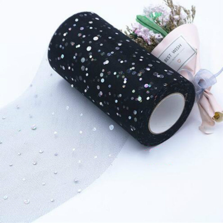 Tulle Roll 25 Yards 13cm Organza Laser Crafts Wedding Decoration Tulle Birthday Party Supplies