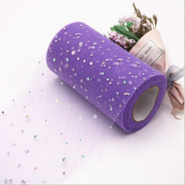 Tulle Roll 25 Yards 13cm Organza Laser Crafts Wedding Decoration Tulle Birthday Party Supplies