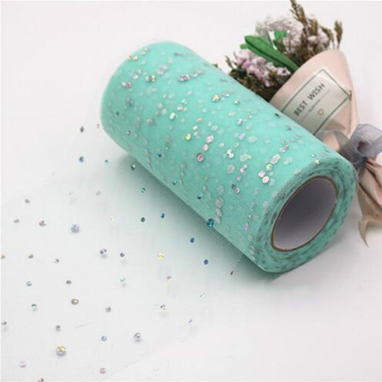 Tulle Roll 25 Yards 13cm Organza Laser Crafts Wedding Decoration Tulle Birthday Party Supplies