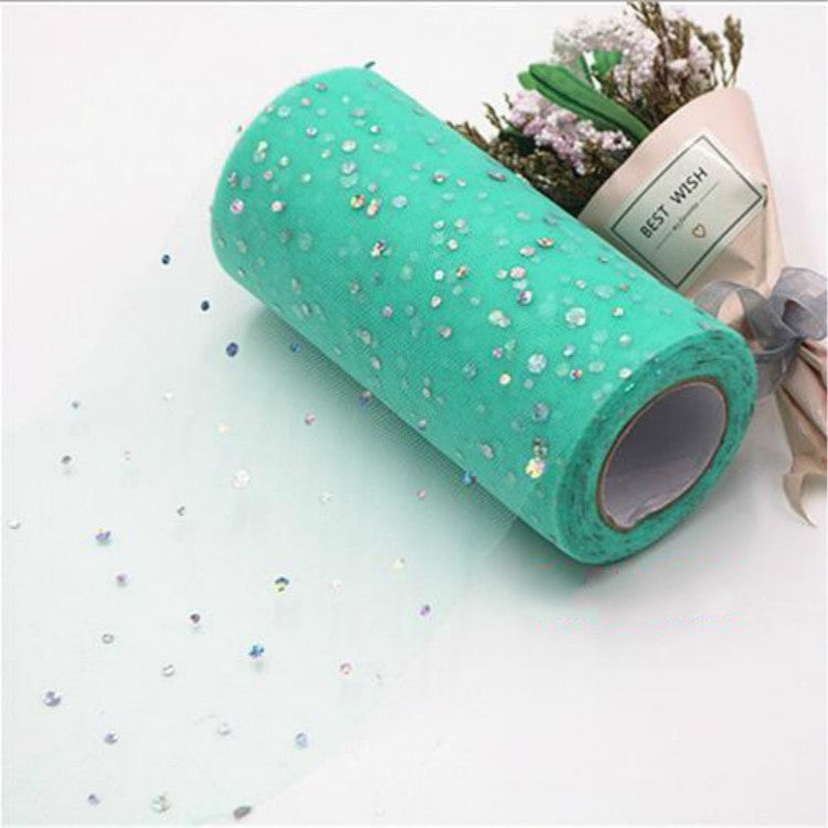 Tulle Roll 25 Yards 13cm Organza Laser Crafts Wedding Decoration Tulle Birthday Party Supplies