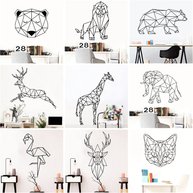 Geometry Animals Stickers Mural Vinyl Room Decoration Livingroom Bedroom Wall-sticker For Kids Room Decor Decal Wallpaper