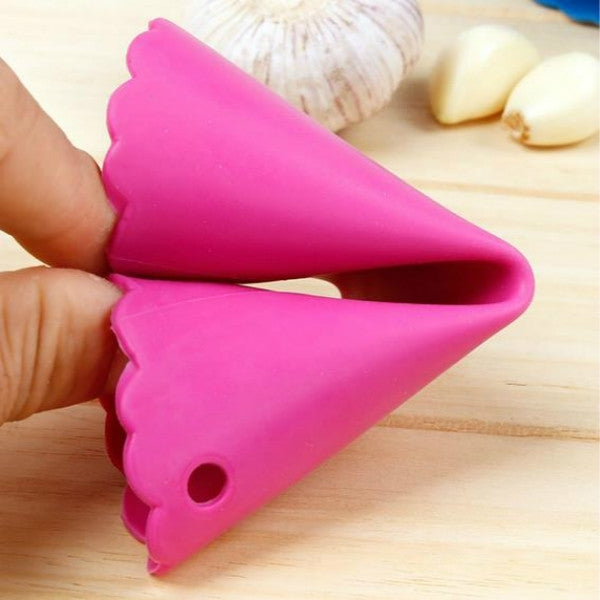 2 PCS Kitchen Peeling Garlic Press Garlic Peeler Does Not Hurt the Hand Silicone Garlic Peeler