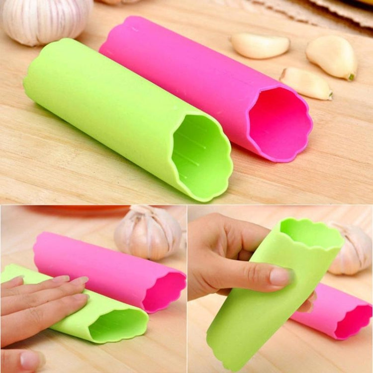 2 PCS Kitchen Peeling Garlic Press Garlic Peeler Does Not Hurt the Hand Silicone Garlic Peeler