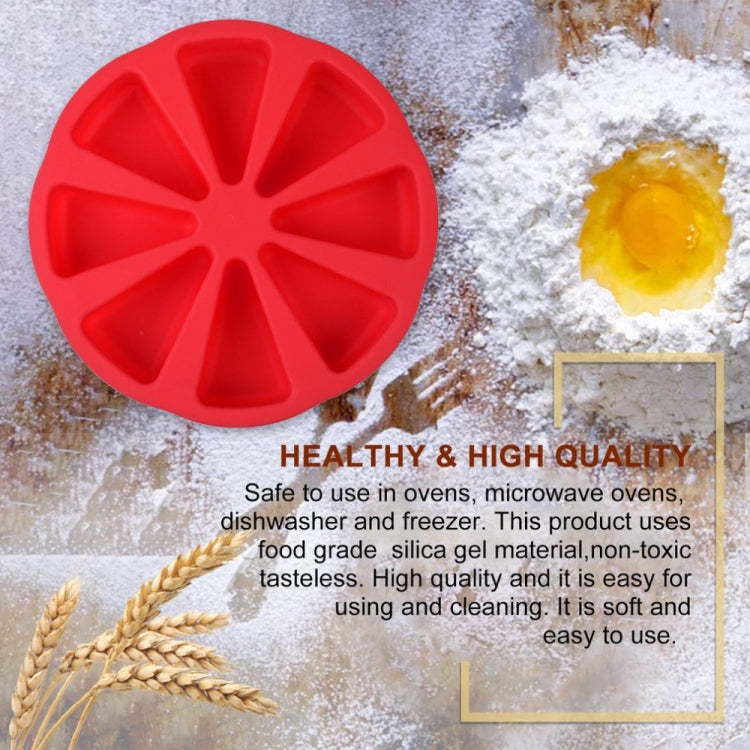 DIY Silicone Eight-point Triangle Mould Silicone Cake Mold Baking Tool, Random Color Delivery