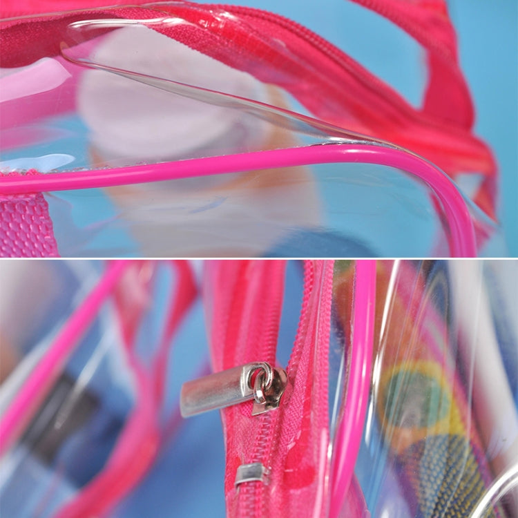 Portable Travel Zip Look PVC Bags Waterproof Transparent Makeup Storage Bag