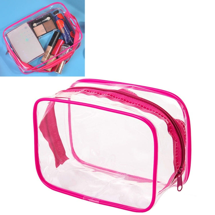 Portable Travel Zip Look PVC Bags Waterproof Transparent Makeup Storage Bag