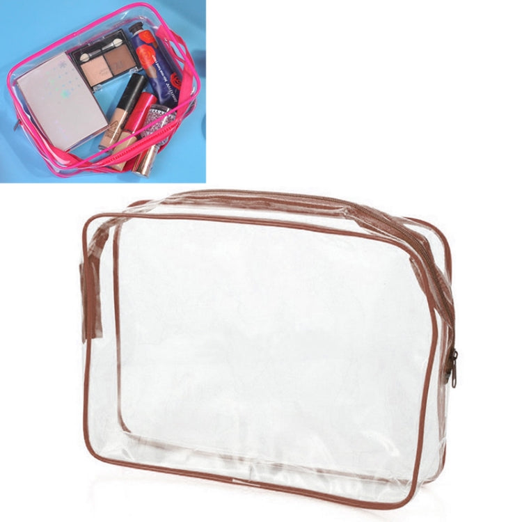 Portable Travel Zip Look PVC Bags Waterproof Transparent Makeup Storage Bag
