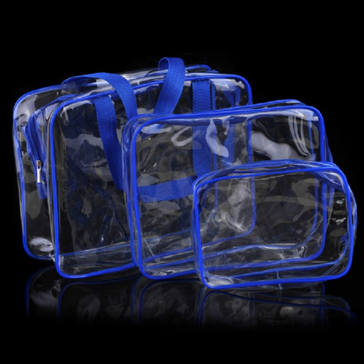 Portable Travel Zip Look PVC Bags Waterproof Transparent Makeup Storage Bag