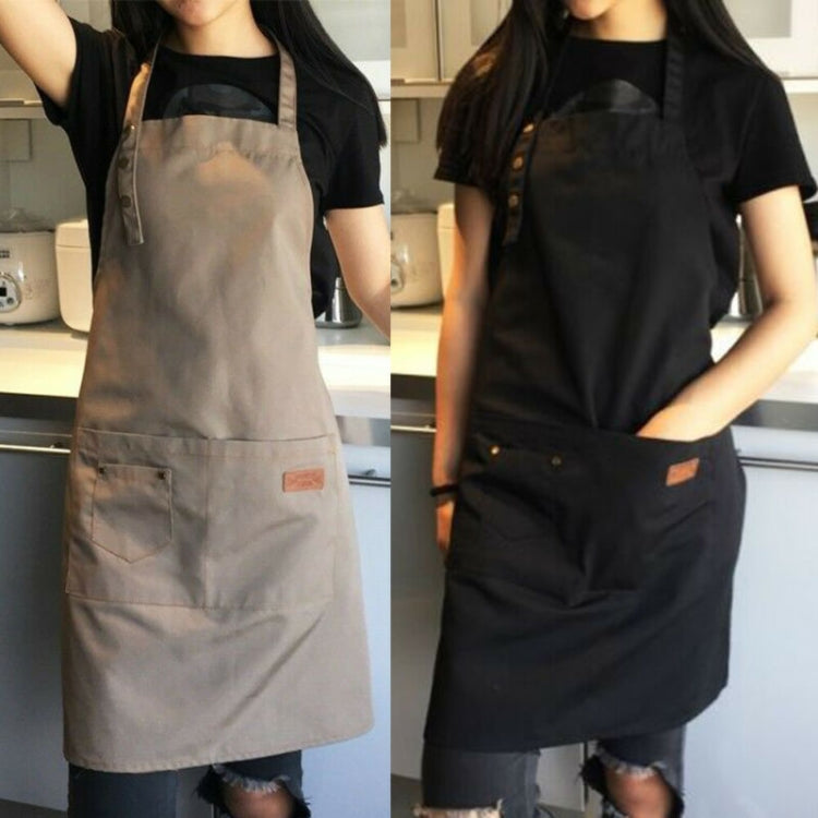 Canvas Apron Milk Tea Coffee Shop Baking Restaurant Fashion Men and Women Overalls