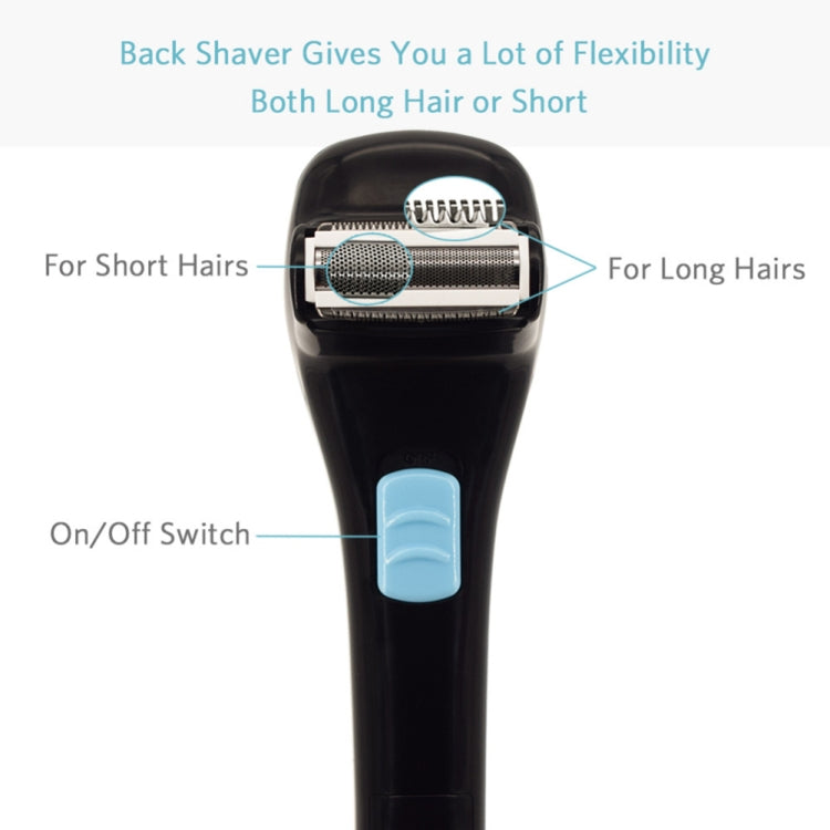 Foldable Long Handle Electric Shaver On Back