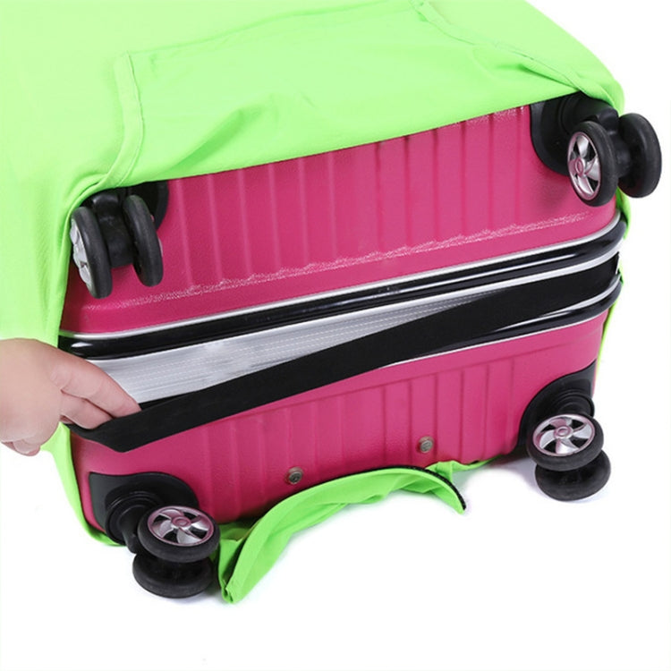 Solid Color Elastic Luggage Cover Travel Suitcase Dust Cover