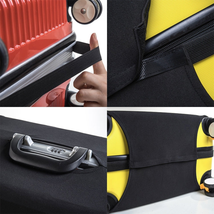 Solid Color Elastic Luggage Cover Travel Suitcase Dust Cover