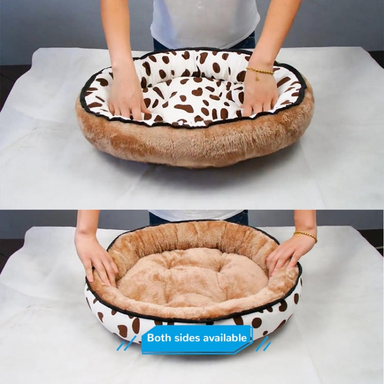 Thickened Autumn and Winter Oval Universal Warm Pet Cat Dog Bed