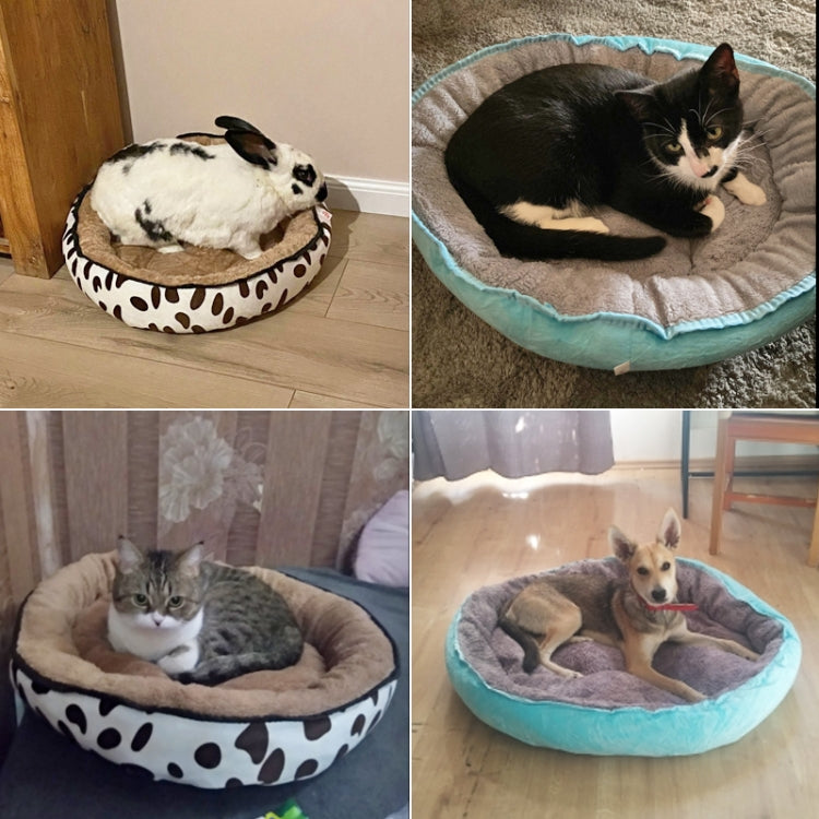 Thickened Autumn and Winter Oval Universal Warm Pet Cat Dog Bed
