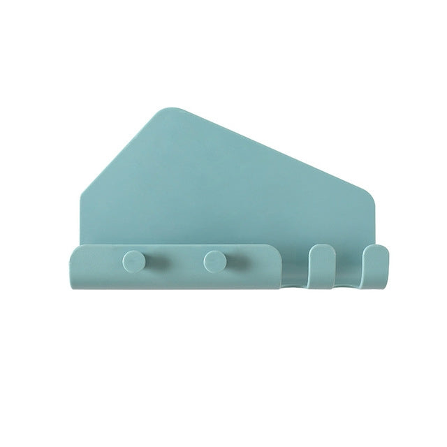 Wall Mounted 4 Hooks Mobile Phone Holder Hook Hanging Cellphone Tablet Charging Stand Bracket