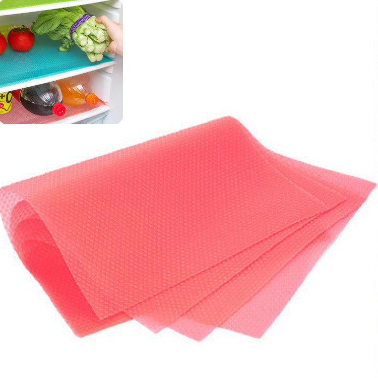 4 PCS / Set Environmentally Friendly Waterproof Washable Antibacterial Antifouling Refrigerator Mat