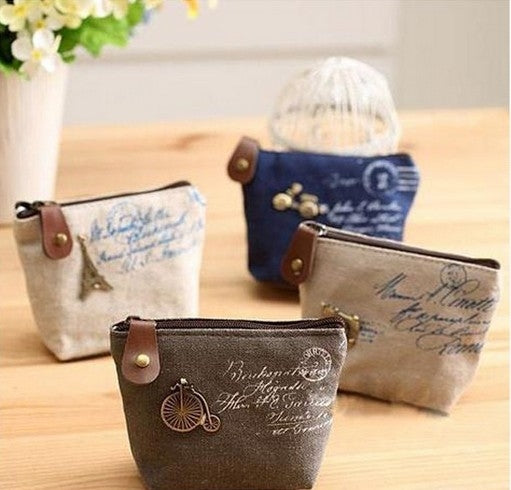 Vintage Mini Coin Purse Pouch Bag Holders Gift Wallets Classic Nostalgic Storage Bag