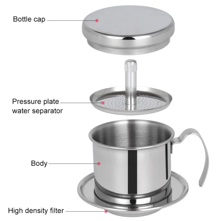 Stainless Steel Filter-free Paper Coffee Filter Pot