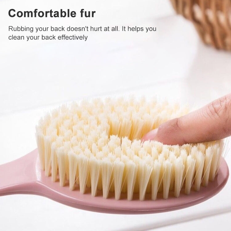 Long Handle Bath Brush Soft Hair Bath Brush with Massage Back Brush
