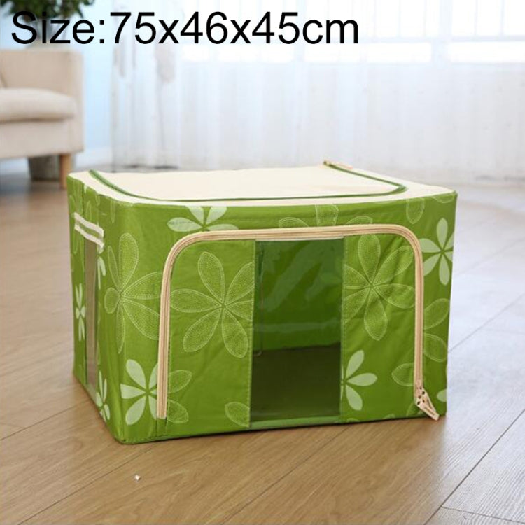 Folding Storage Box Non Woven Fabric With Zipper Moisture-proof Clothes Storage Box