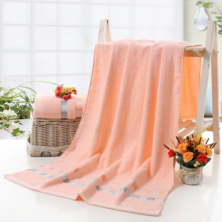Cotton Plain Square Bath Towel Natural Environmental Protection Embroidered Bath Towel Household Towel