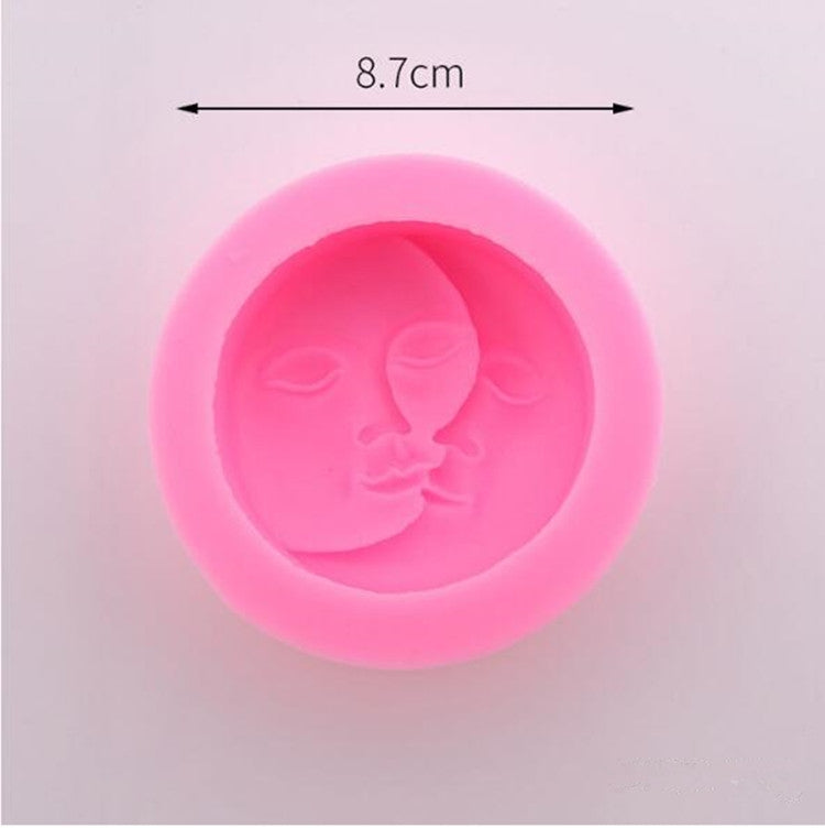 DIY Chocolate Cake Pudding Decoration Tool Face Silicone Model Baking Mold
