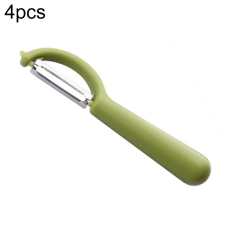 4个一卖 Stainless Steel Round Handle Peeler Sugar Cane Scraper  Fruit Plane