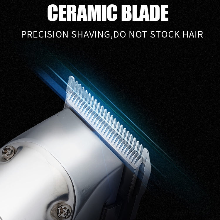 Retro Oil Head Electric Pusher Strong Power Electric Fader LCD Digital Display Rechargeable Hair Clipper