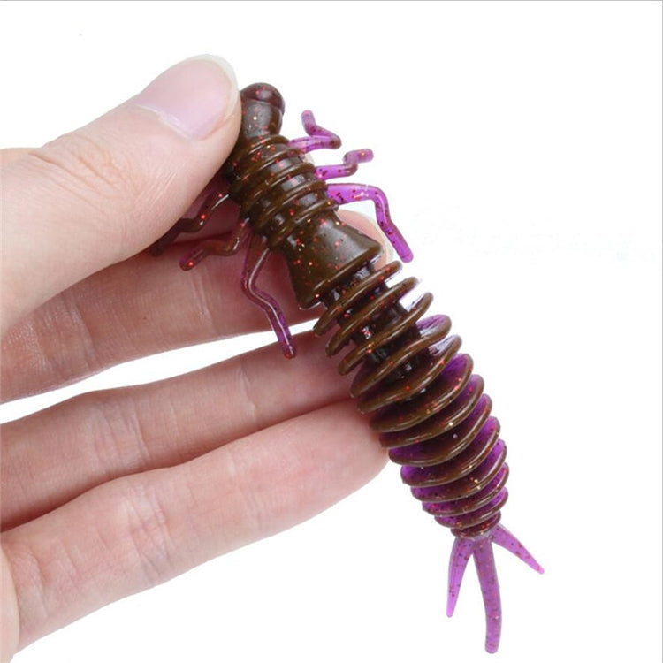 15 PCS 8-color Larvae Silicone Soft Bait Lure Bait
