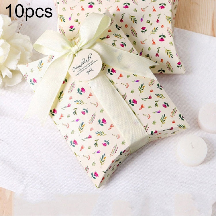 10 PCS Floral Candy Box Cookie Folding Box