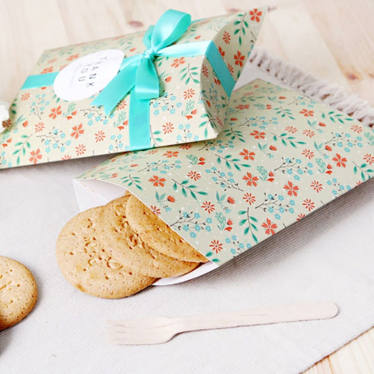 10 PCS Floral Candy Box Cookie Folding Box