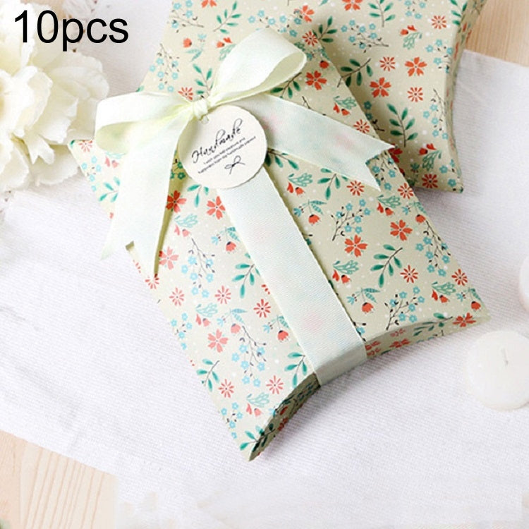 10 PCS Floral Candy Box Cookie Folding Box