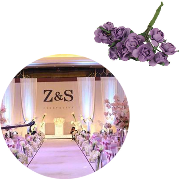 5 PCS Plastic Handmade DIY Wedding Foam Flower Head Simulation Bouquet Flower Stamen