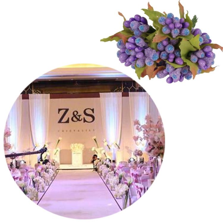 5 PCS Plastic Handmade DIY Wedding Foam Flower Head Simulation Bouquet Flower Stamen