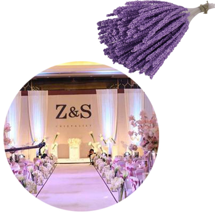 5 PCS Plastic Handmade DIY Wedding Foam Flower Head Simulation Bouquet Flower Stamen