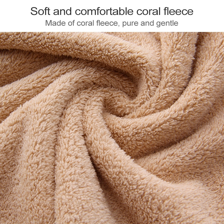 Cut Edge Towel Bath Towel Wavy Edge High Density Coral Fleece Super Absorbent Quick-drying