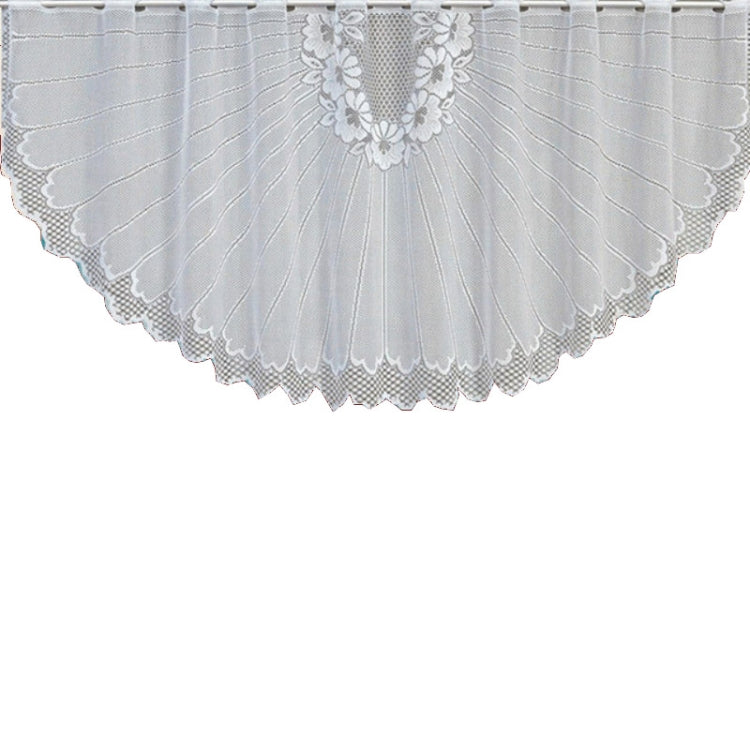 White Translucent Coffee Curtain Tulle Lace Sheer Warp Knitted Jacquard Curtains Bedroom Curtains