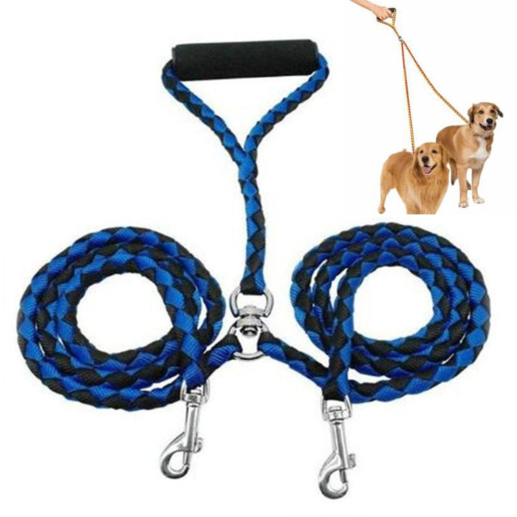 Double Dog Leashes Anti-winding Pet Traction Rope