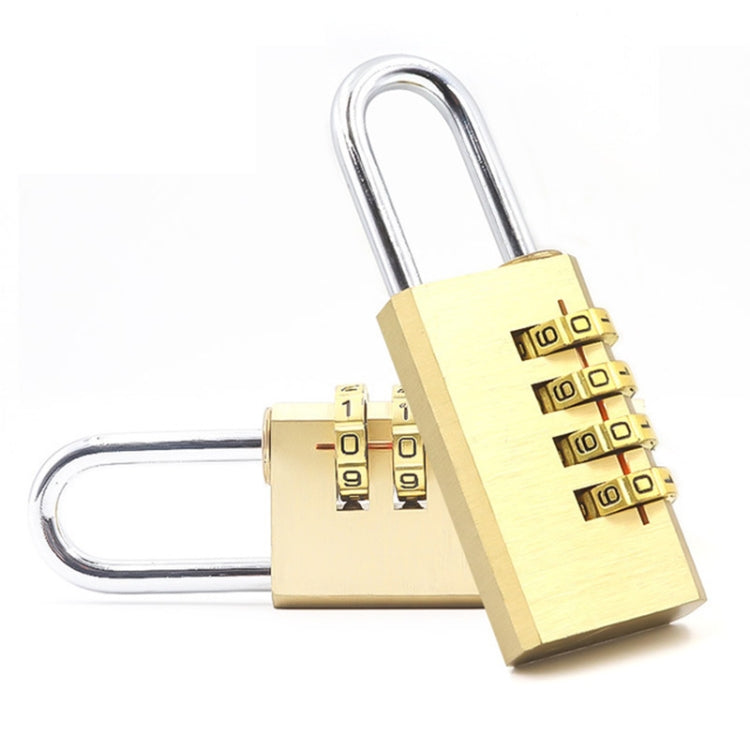 Four-digit Brass Code Padlock High-grade Security Gym Door Lock