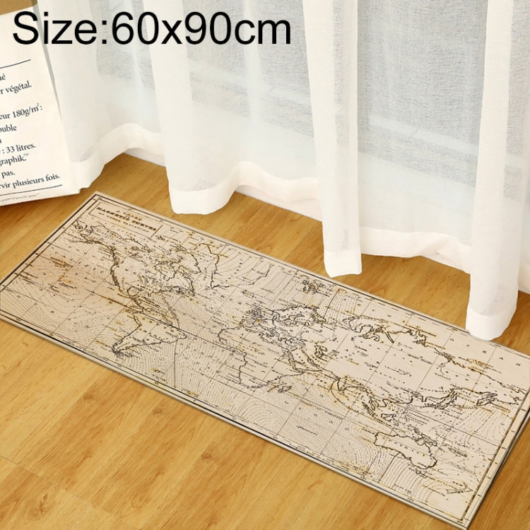 World Map Carpets Rug Bedroom Kids Baby Play Crawling Mat Memory Foam Area Rugs Carpet