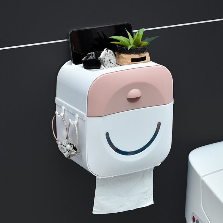 Multifunctional Bathroom Punch-free Tissue Box Creative Rack