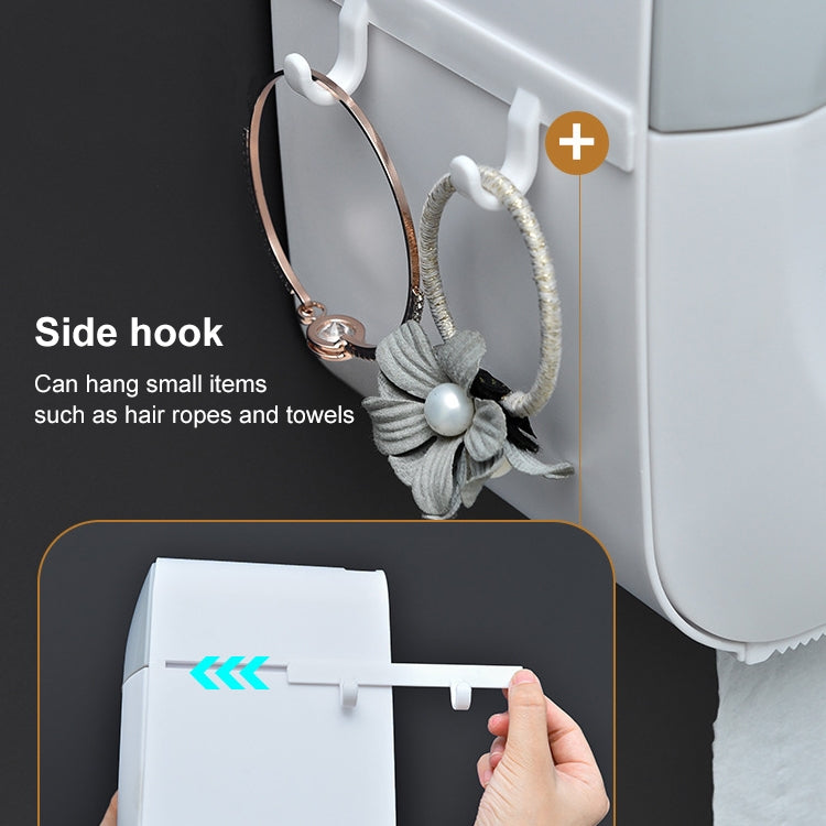 Multifunctional Bathroom Punch-free Tissue Box Creative Rack