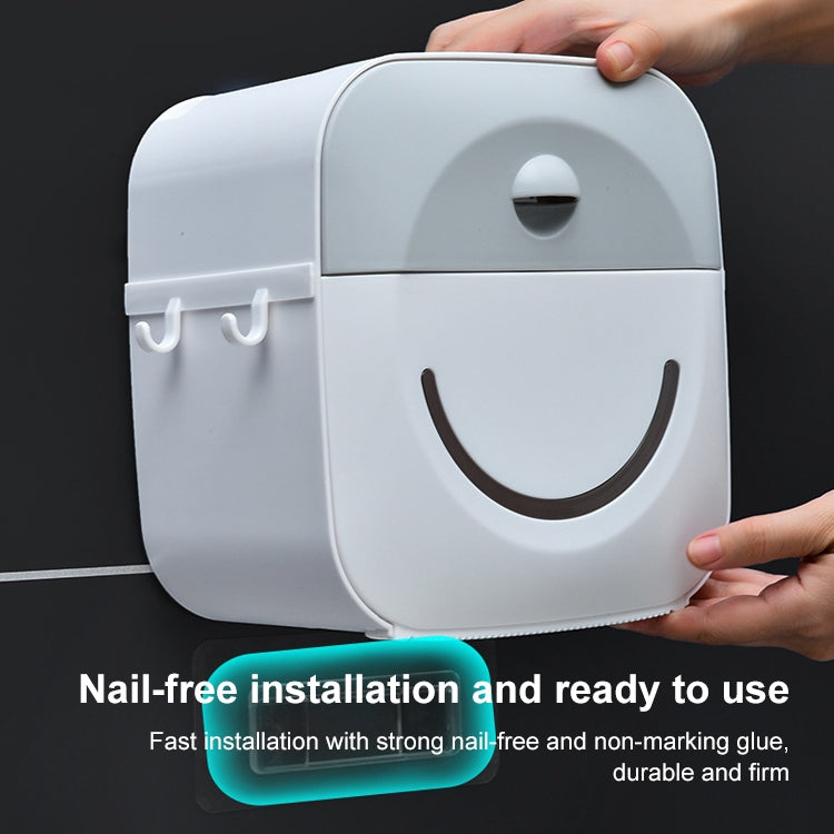 Multifunctional Bathroom Punch-free Tissue Box Creative Rack