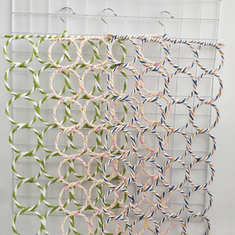 Multi-functional Foldable 28-ring Scarf Stand Random Color Delivery