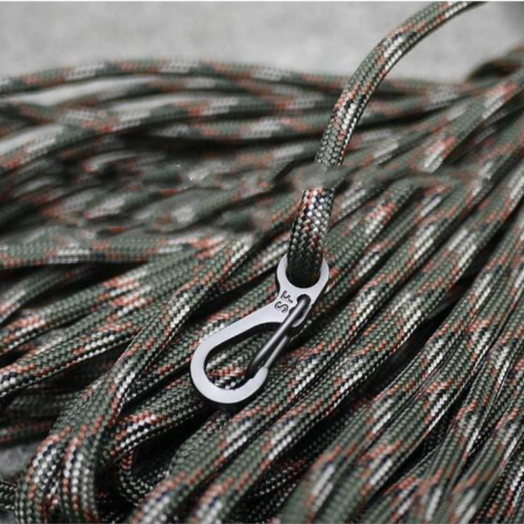 10 PCS SF Version Simple Mini Spring Hanging Buckle Keychain Buckle, Suitable for within 5mm Umbrella Rope