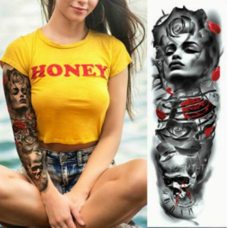 Large Arm Sleeve Waterproof Temporary Tattoo Sticker