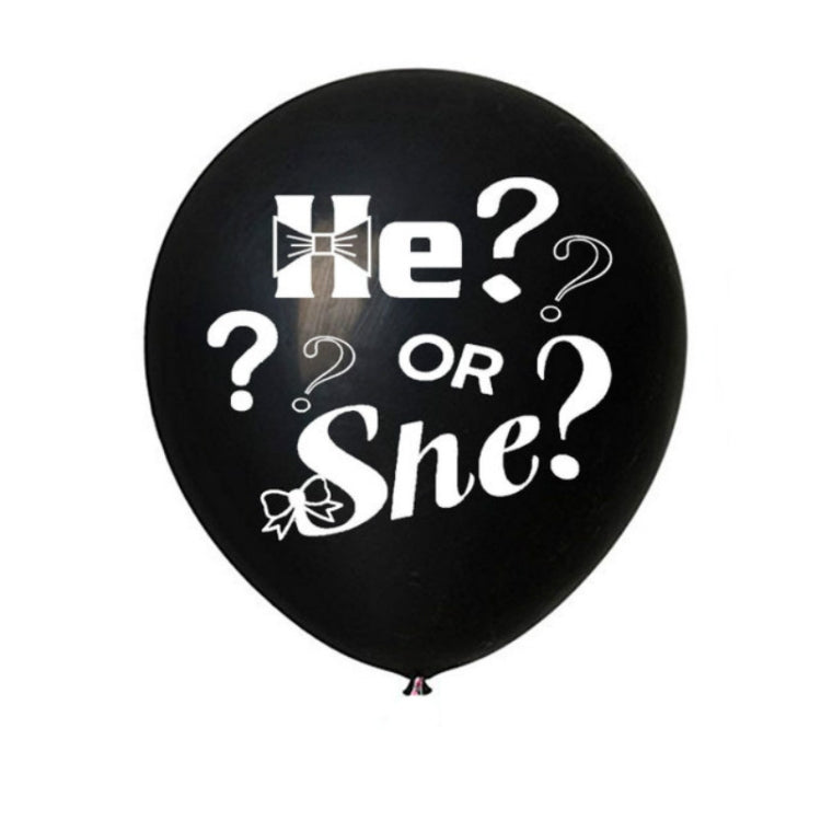 36 Inch Black Reveal Confetti Balloon Show Decoration