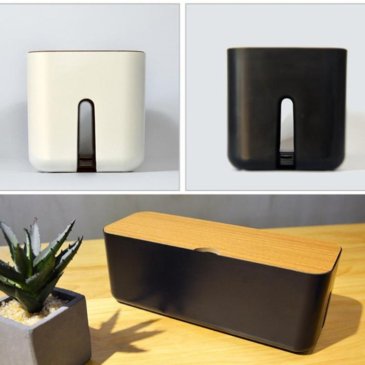 Power Cable Storage Box Case Anti-dust Charger Socket Organizer Desktop Network Line Storage Bin